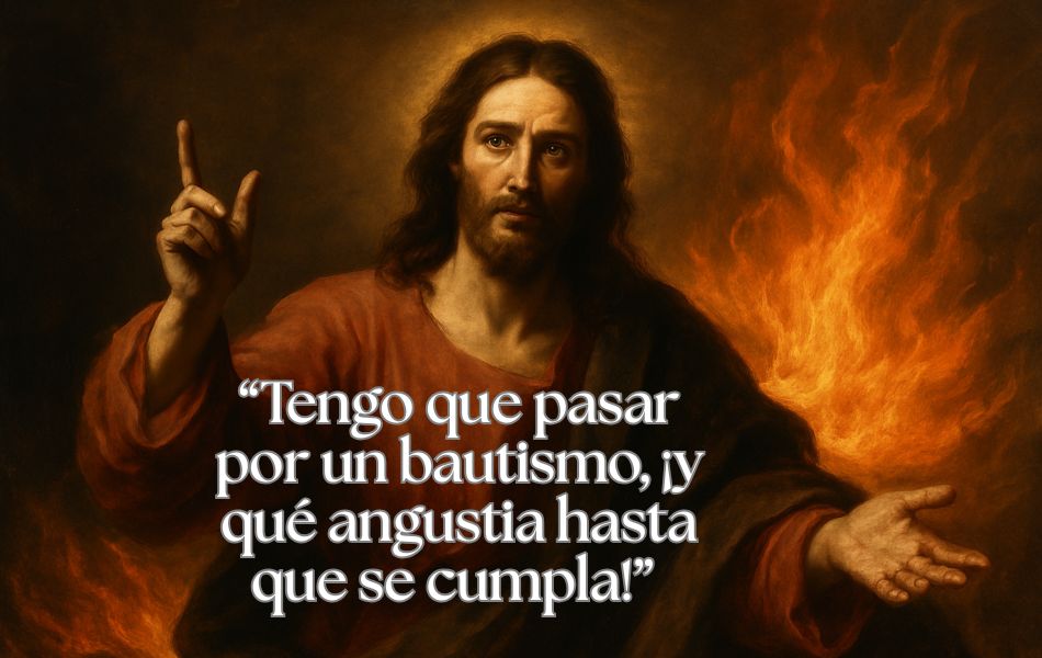 Tengo que pasar por un bautismo, ¡y qué angustia hasta que se cumpla!